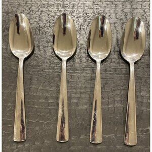 Oneida‎ Stainless Steel Set Of 4 Tablespoons Spoon Square Bottom